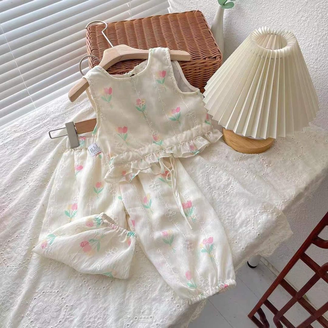 Conjunto Infantil Feminino Florzinhas