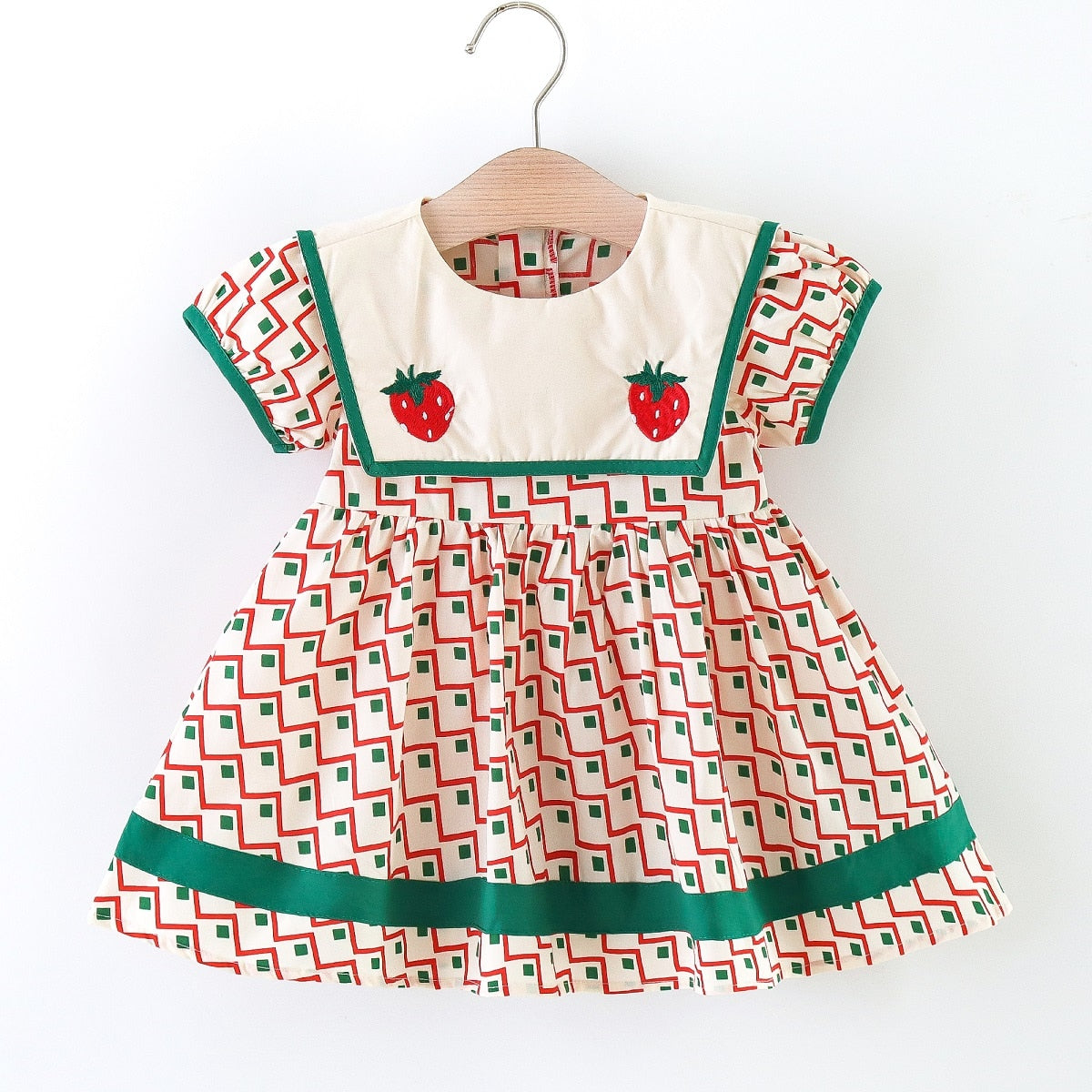 Vestido Infantil Geométrico Moranguinho