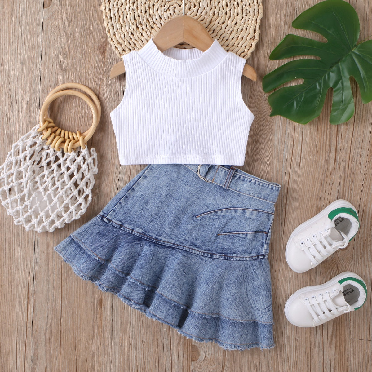 Conjunto Infantil Top Regatinha e Jeans