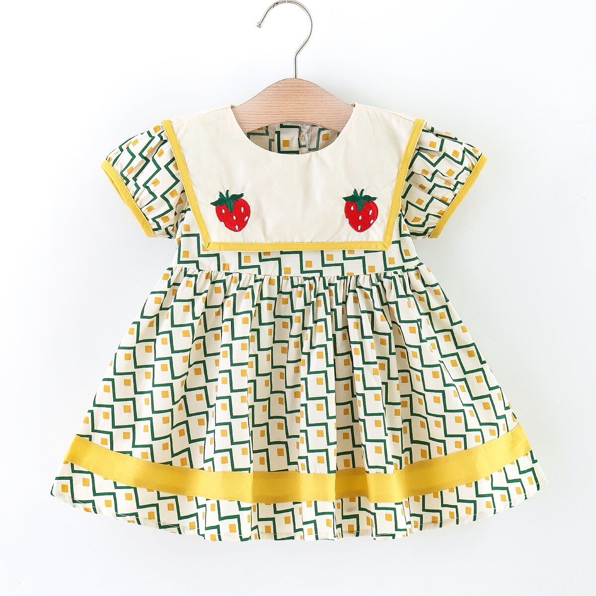 Vestido Infantil Geométrico Moranguinho