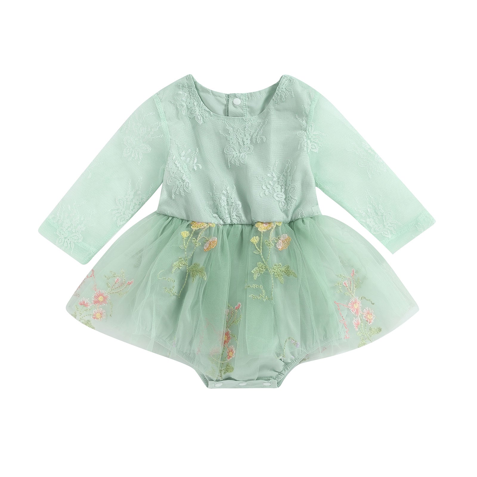 Body Infantil Sainha Tule Floral