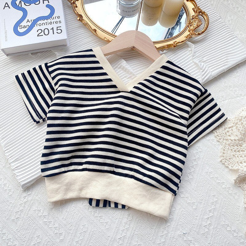 Conjunto Infantil Feminino Lístras Laçinho