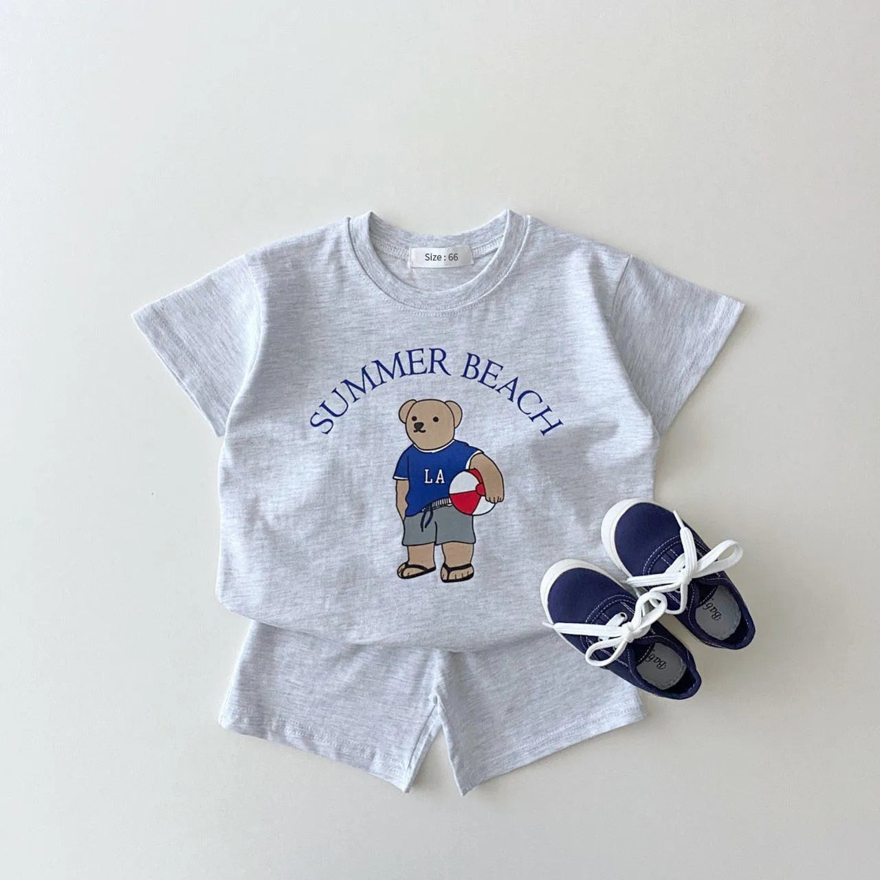 Conjunto Infantil Masculino Ursinho Com Bola