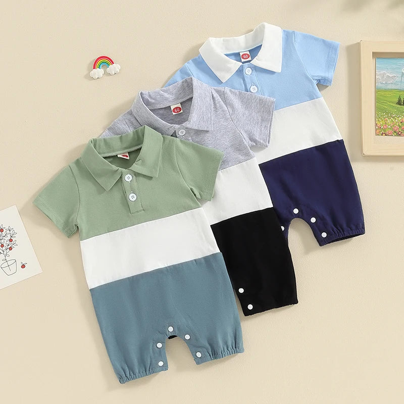 Macaquinho Infantil Masculino Lístras Polo