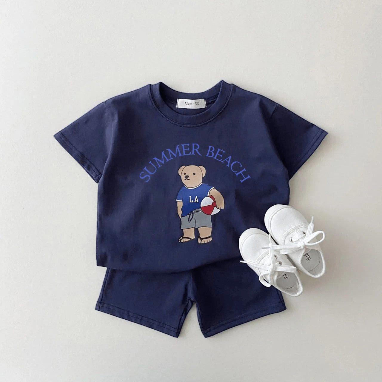 Conjunto Infantil Masculino Ursinho Com Bola