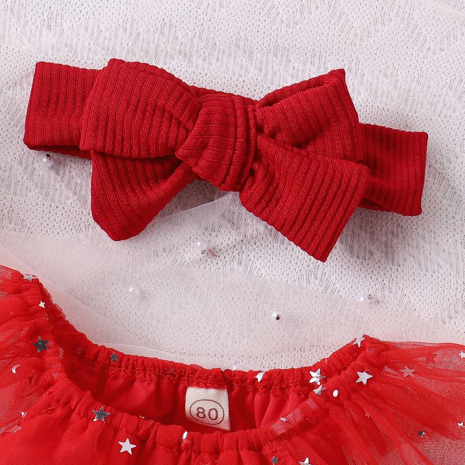 Vestido Infantil Natal Estrelinhas