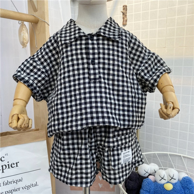 Conjunto Infantil Masculino Xadrez Golinha