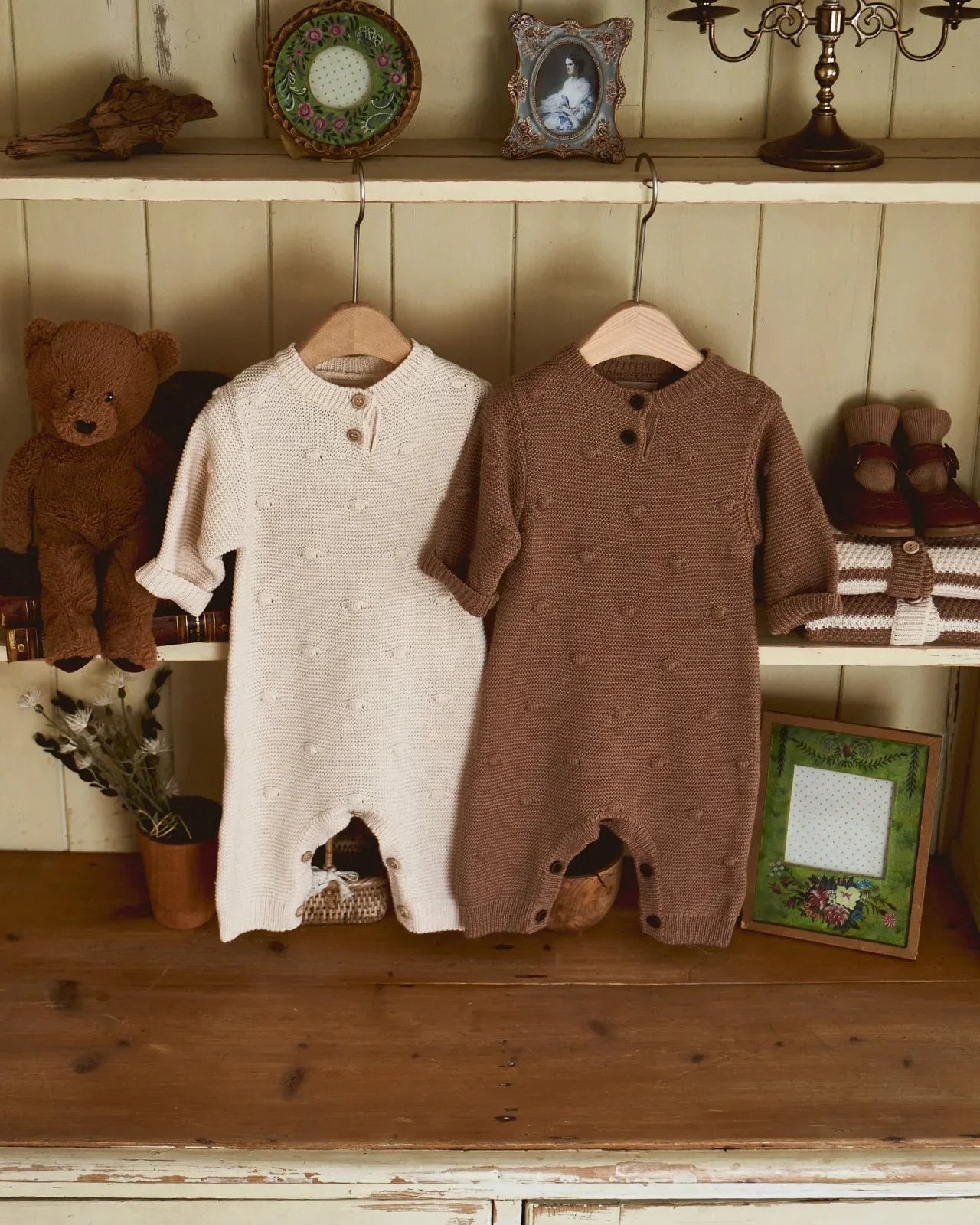 Macacão Infantil Tricô Pompomzinho