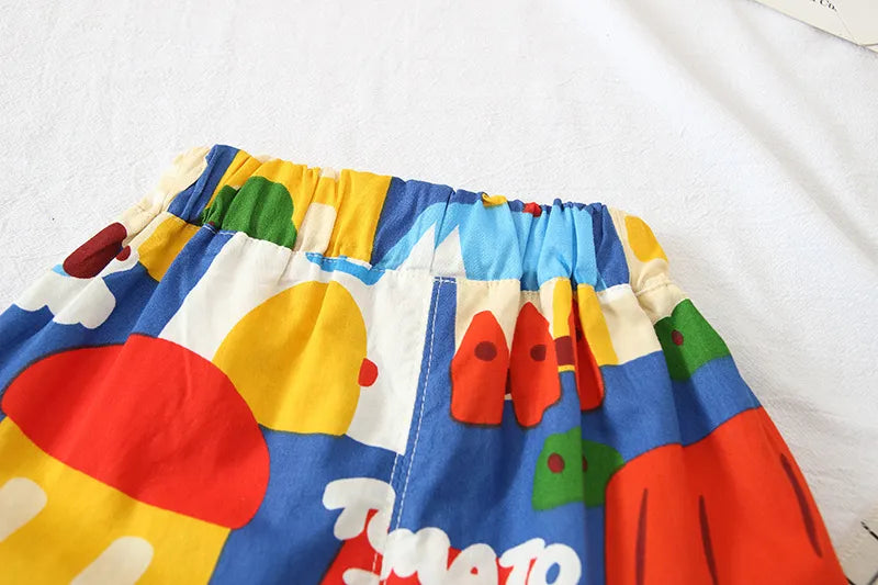 Conjunto Infantil Estampa Verão Casinha