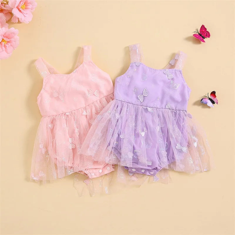 Vestido Infantil Tule Borboletinhas