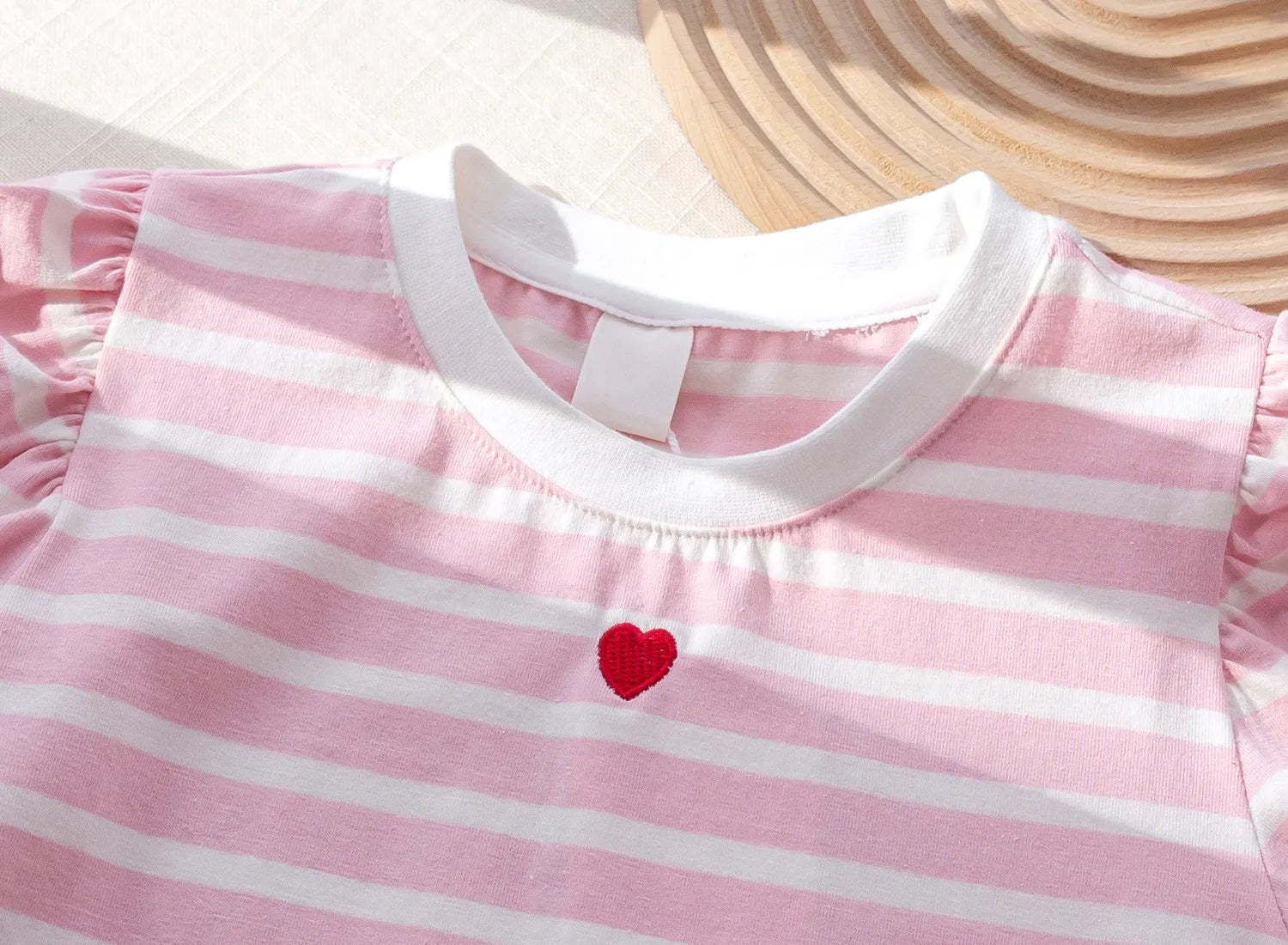 Conjunto Infantil Feminino Lístras Coraçãozinho