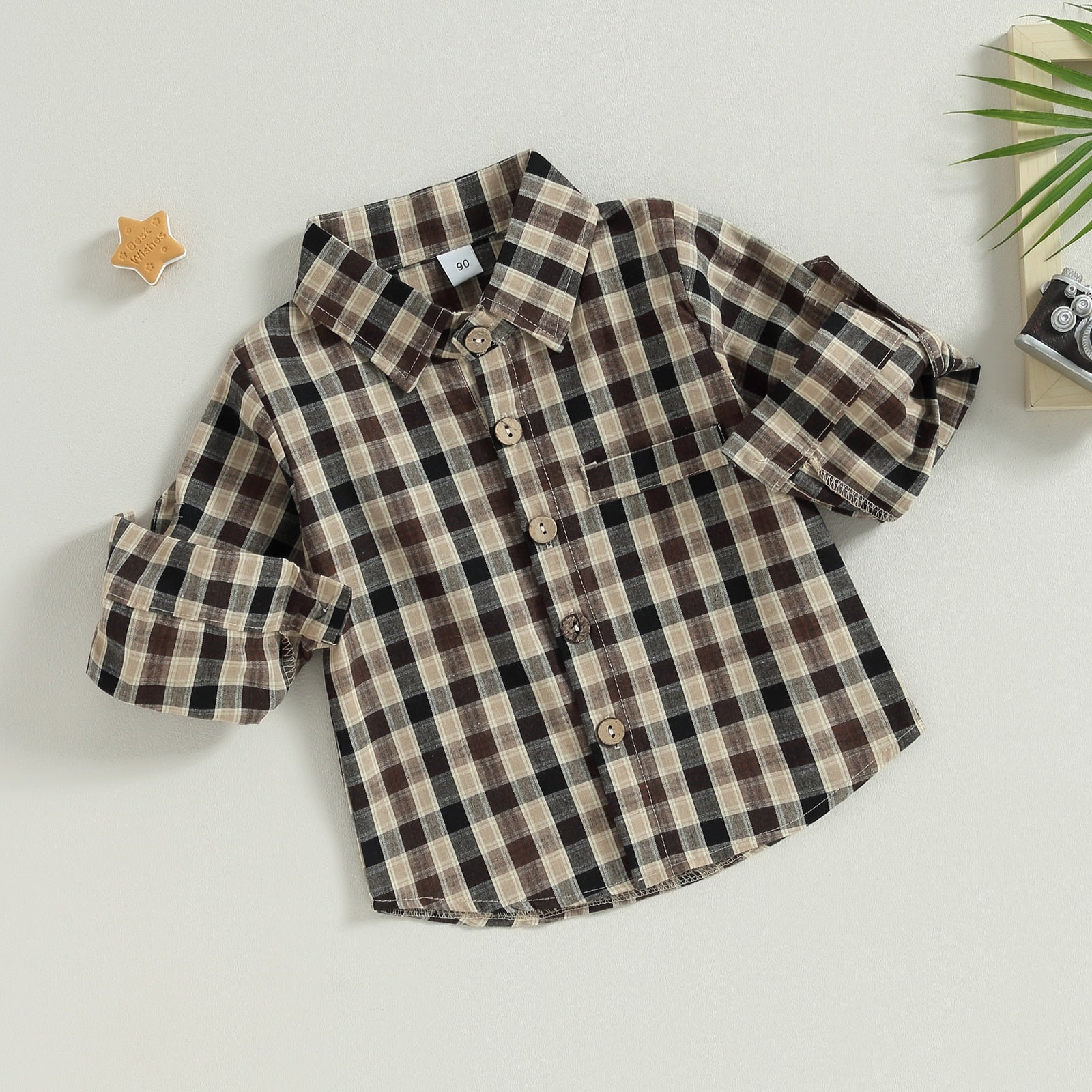 Camisa Infantil Masculina Xadrez