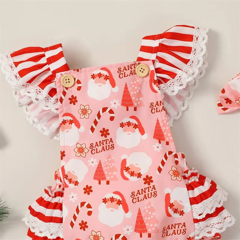 Body Infantil Papai Noel + Laçinho