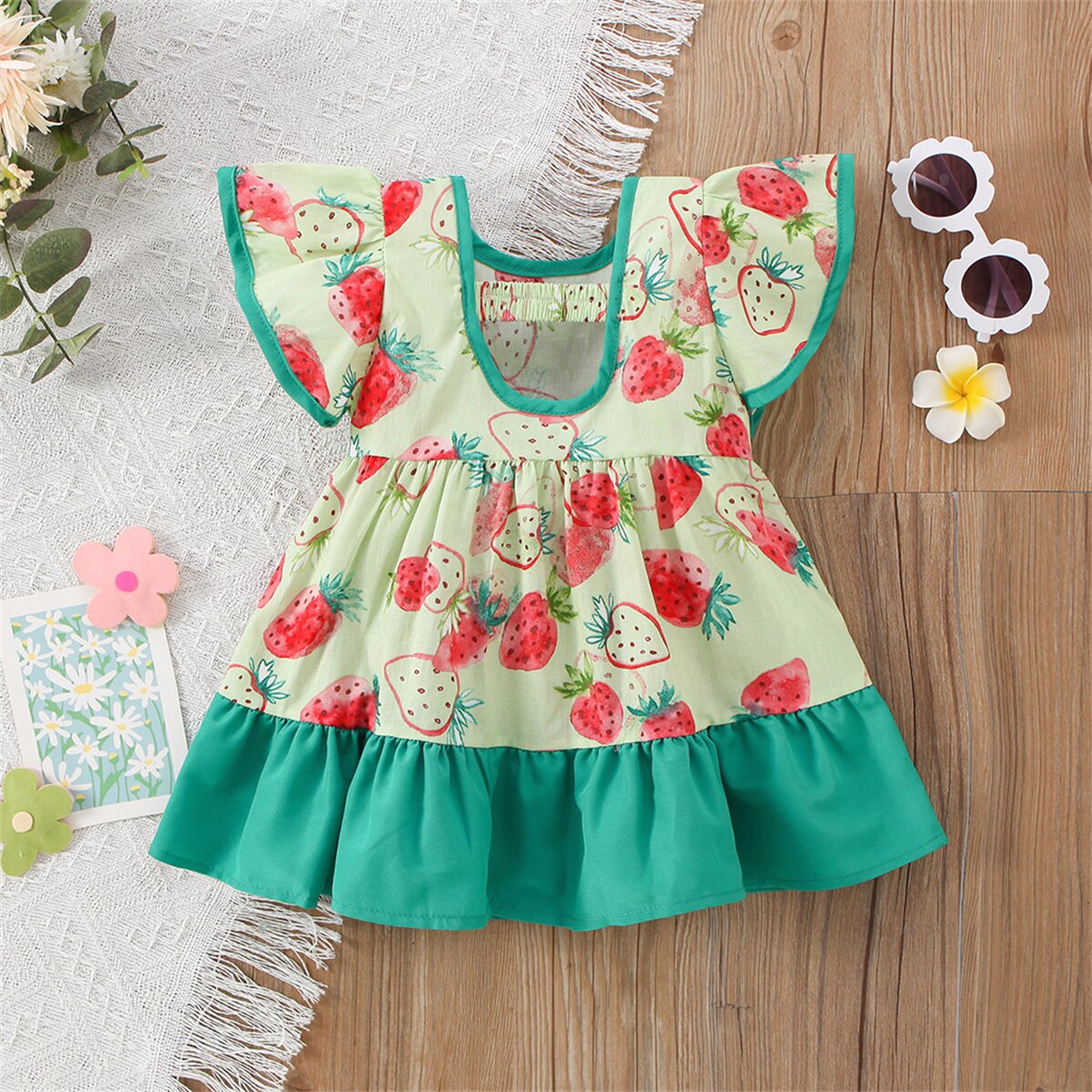 Vestido Infantil Moranguinhos