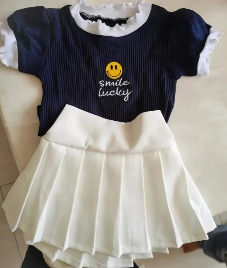 Conjunto Infantil Feminino Smile e Plíssada