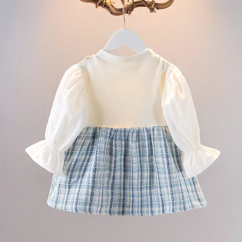 Vestido Infantil Tweed Lacinhos