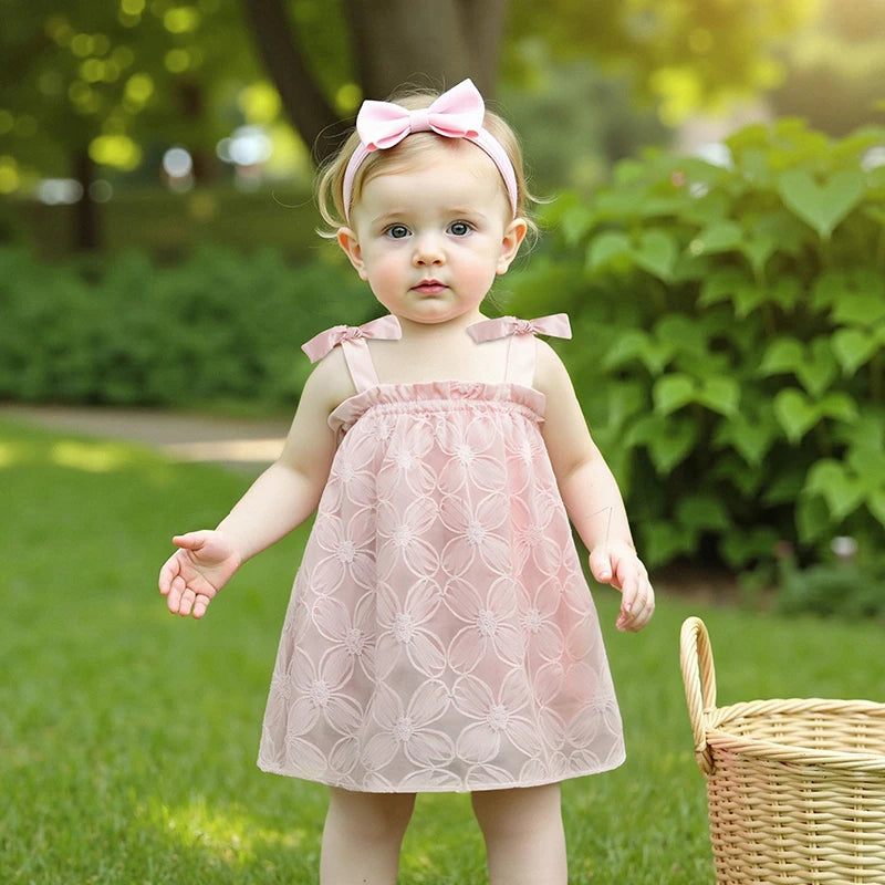 Vestido Infantil Floral Alcinha
