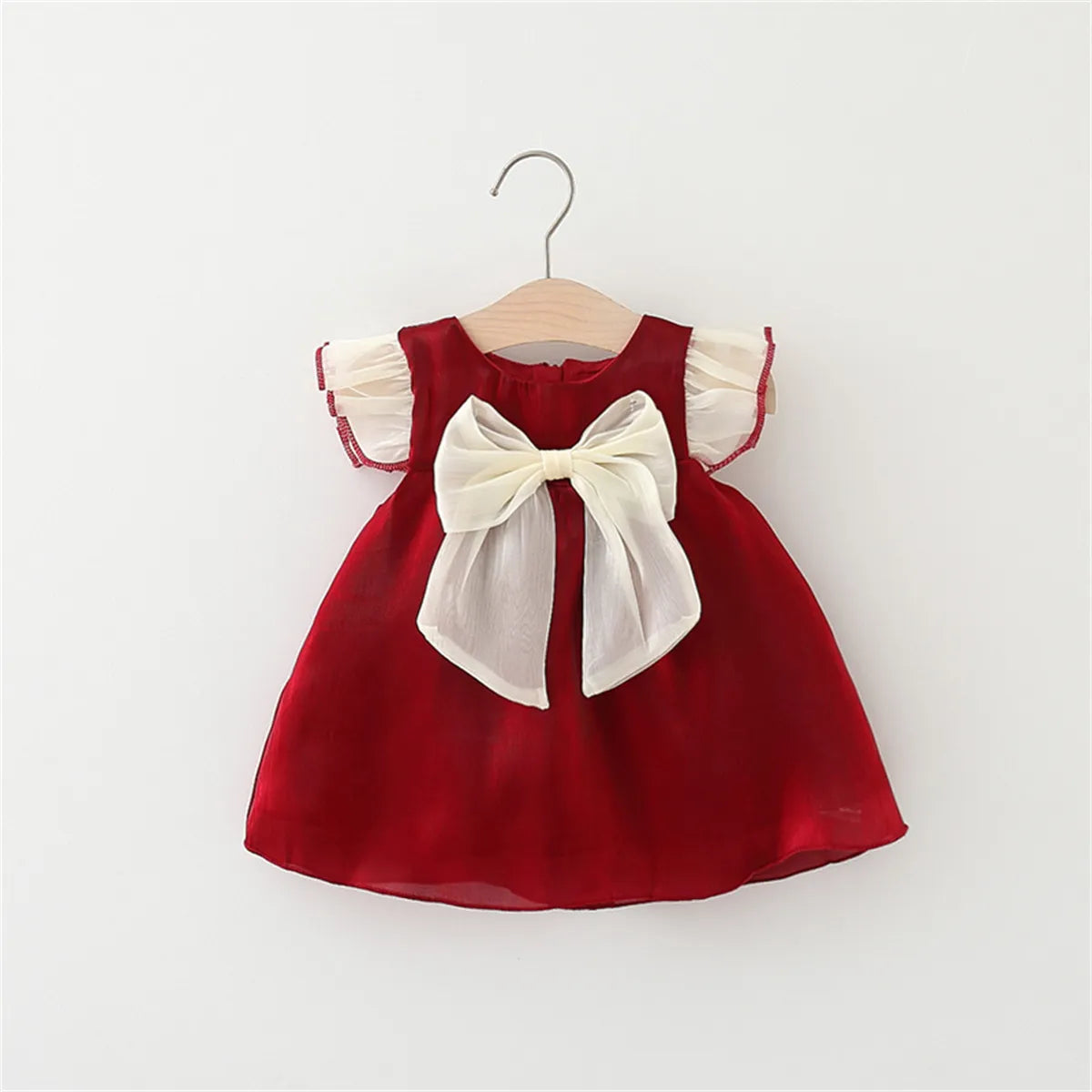 Vestido Infantil Natal Laçinho