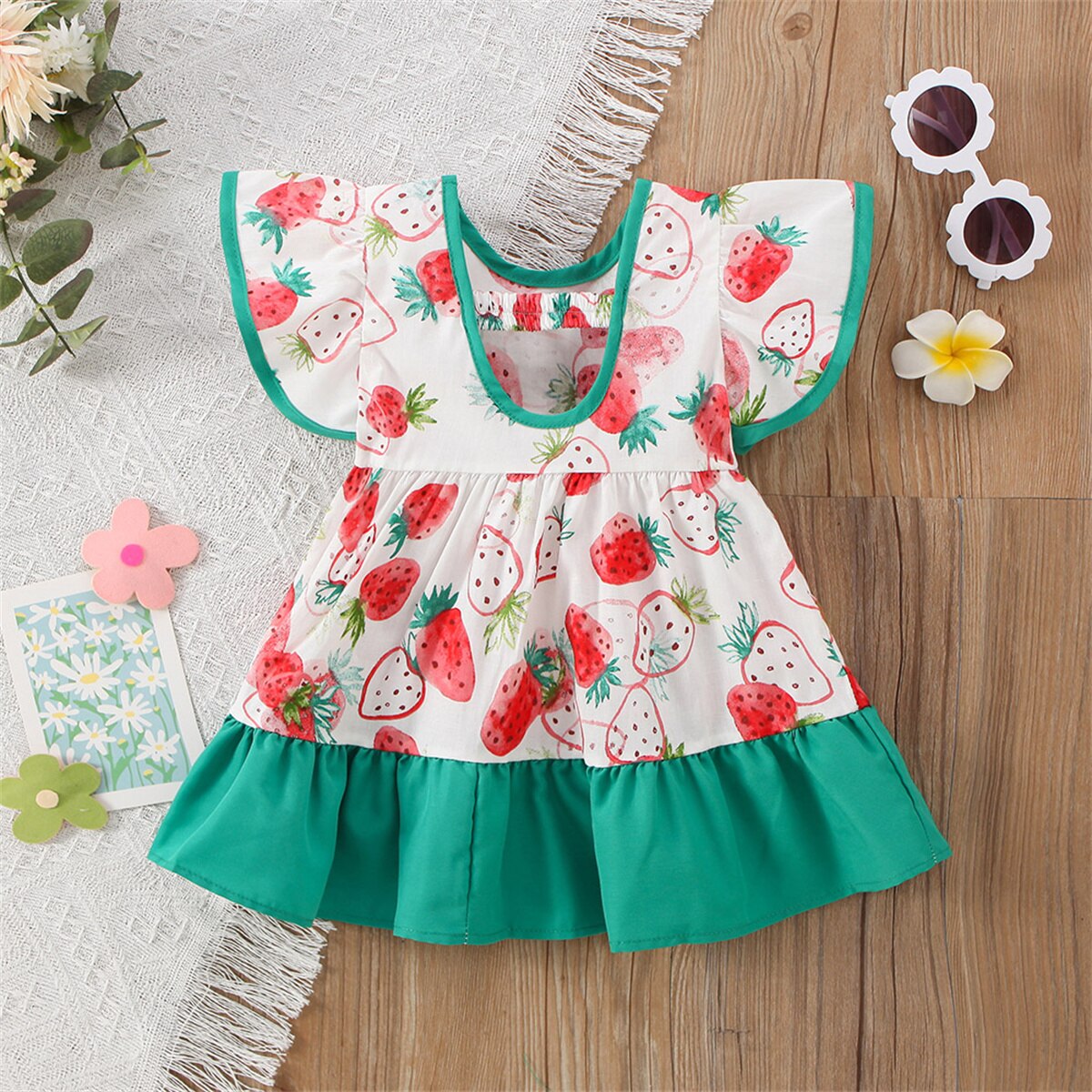 Vestido Infantil Moranguinhos