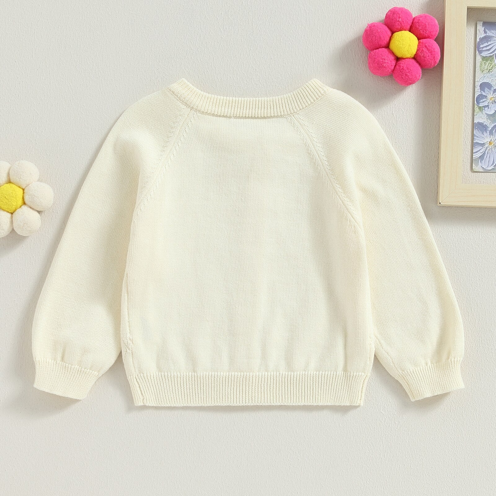 Cardigan Infantil Feminino Tricot Botõezinhos