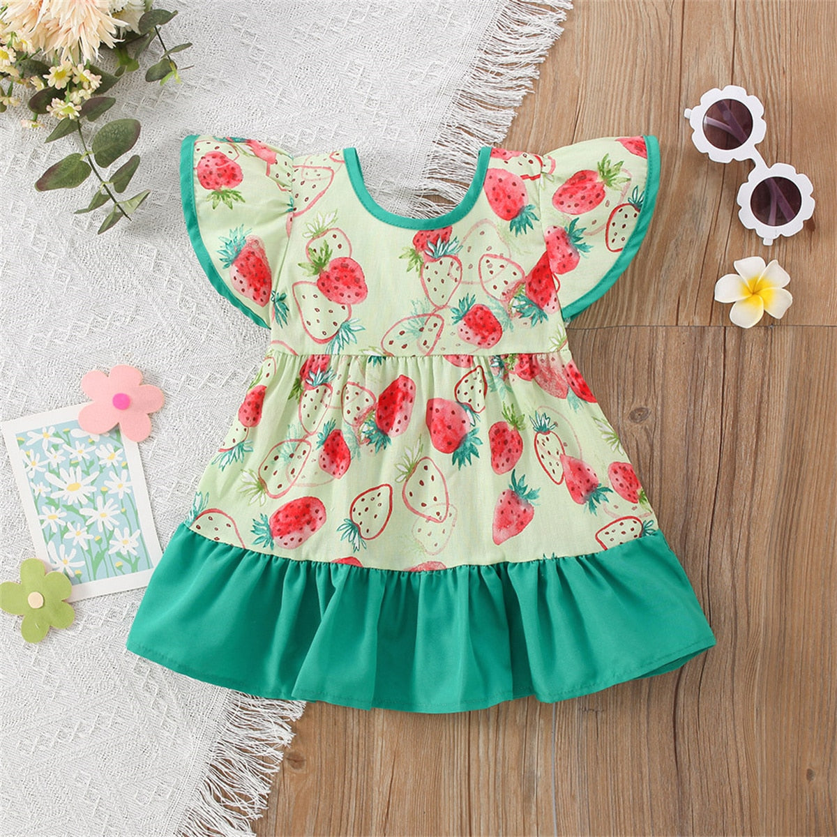 Vestido Infantil Moranguinhos