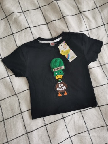 Camiseta Infantil Patinho de Touca