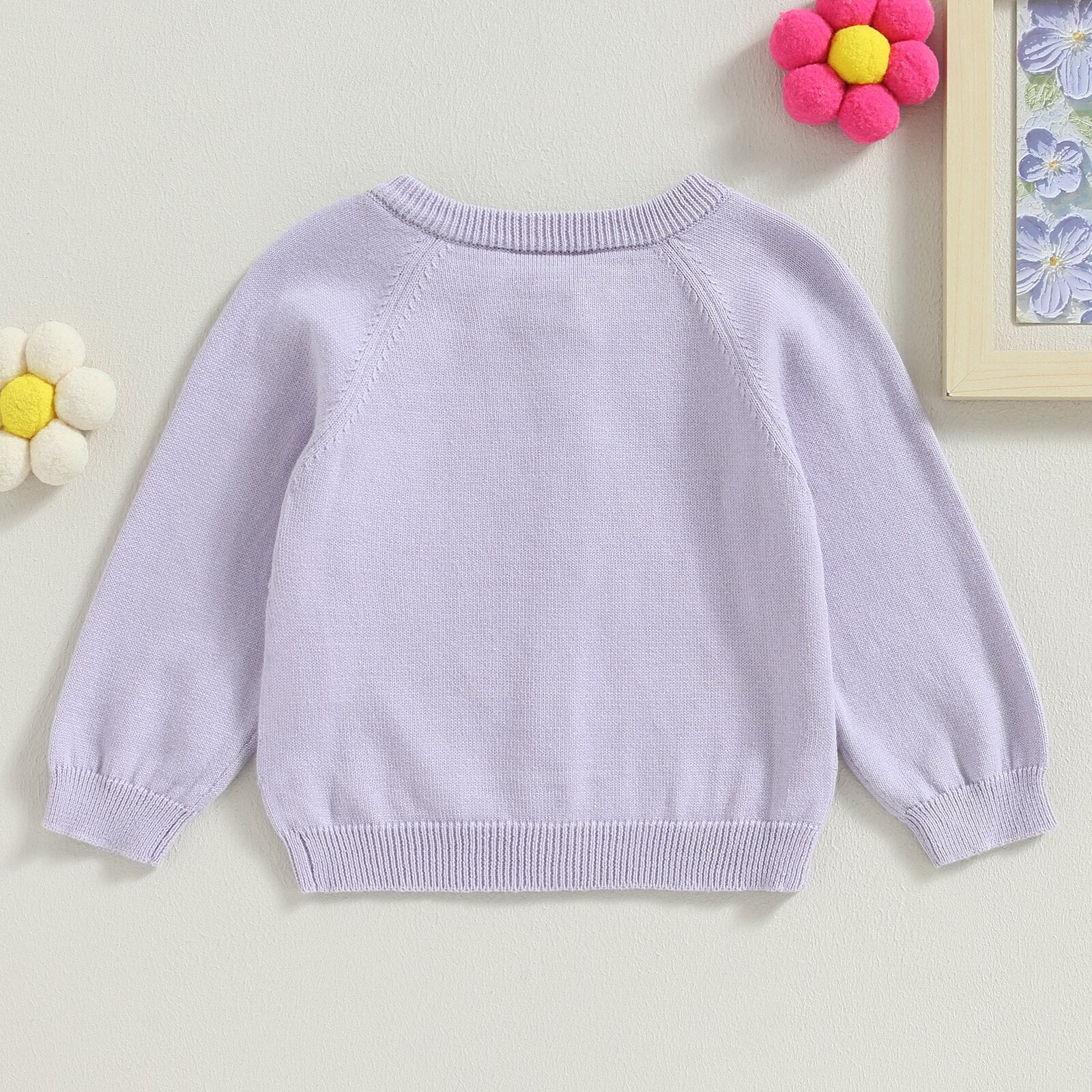 Cardigan Infantil Feminino Tricot Botõezinhos