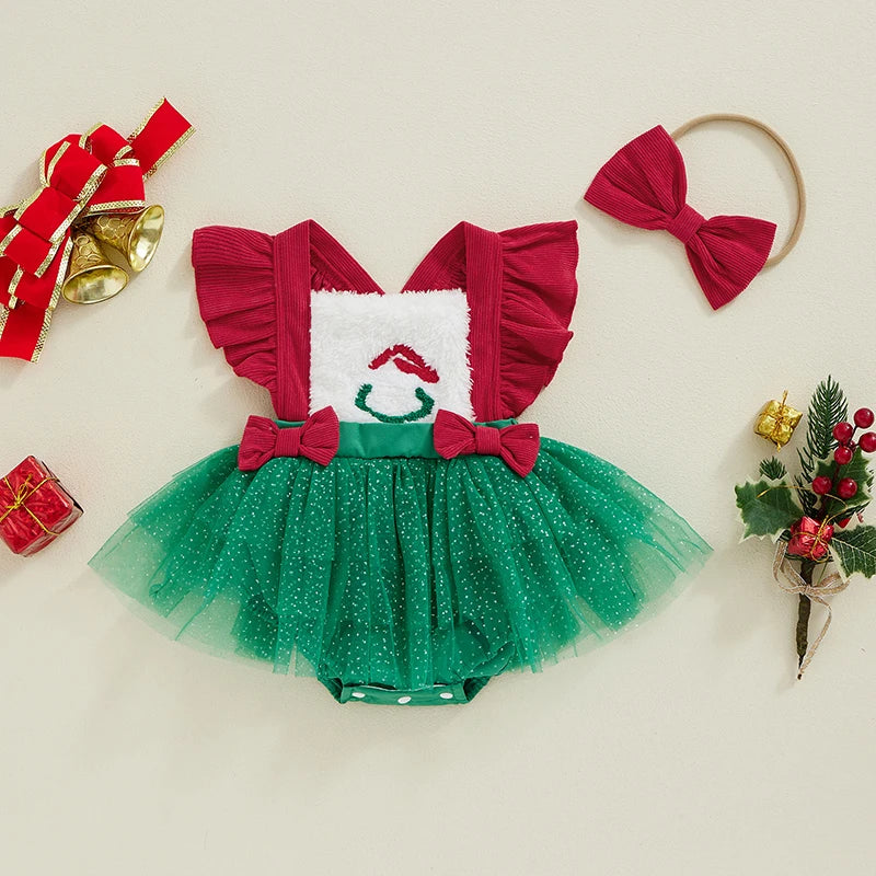 Body Infantil Feminino Natal Lacinhos