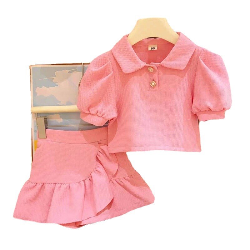 Conjunto Infantil Feminino Botões Golinha