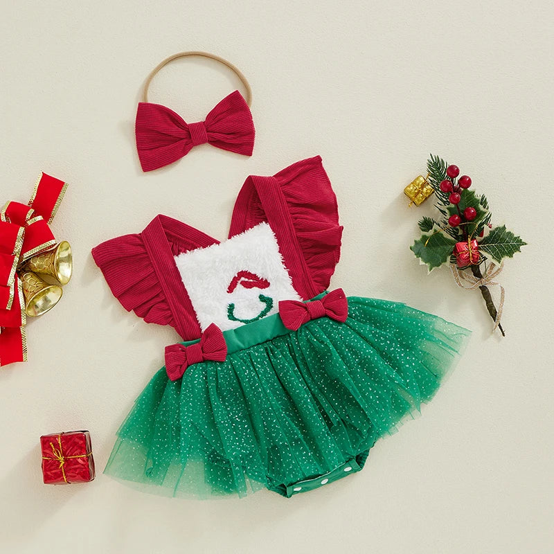 Body Infantil Feminino Natal Lacinhos