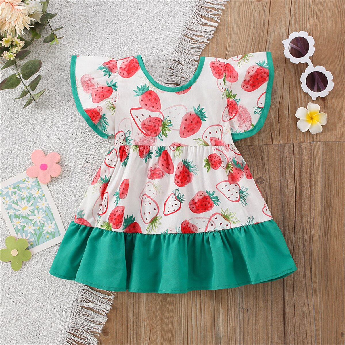 Vestido Infantil Moranguinhos