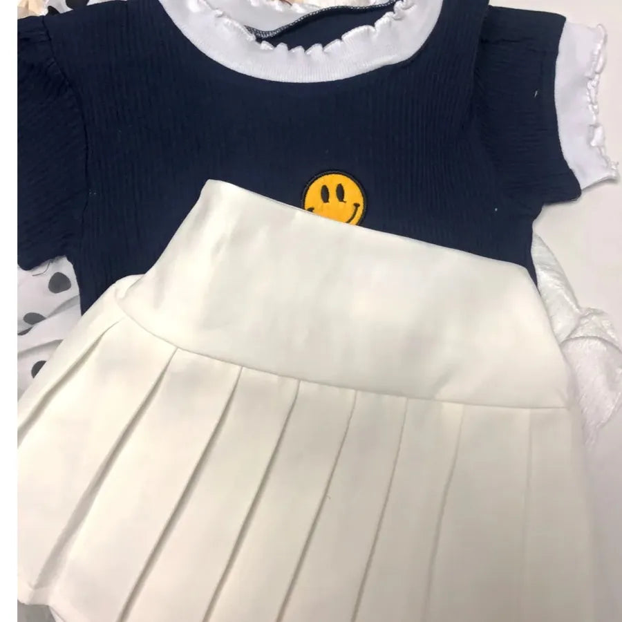 Conjunto Infantil Feminino Smile e Plíssada