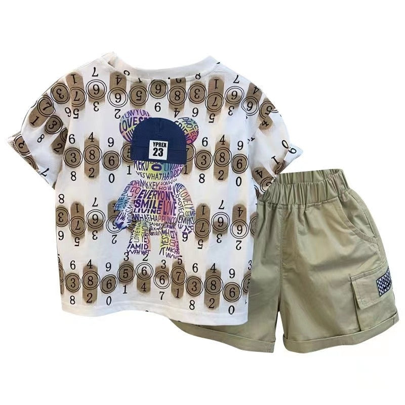 Conjunto Infantil Masculino Ursinho de Touca