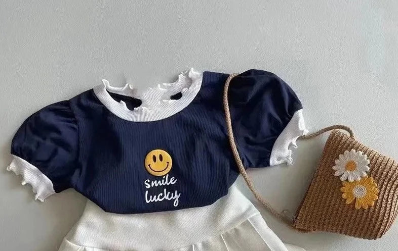 Conjunto Infantil Feminino Smile e Plíssada