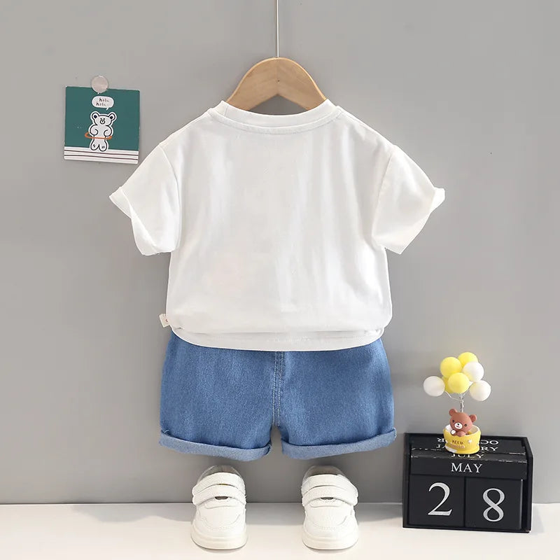 Conjunto Infantil Jeans Florzinha