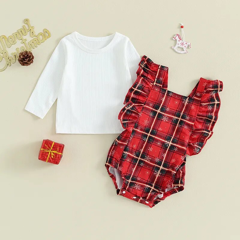 Conjunto Infantil Feminino Natal Babadinhos