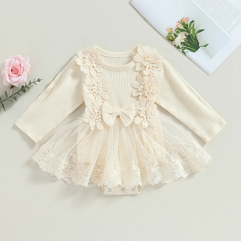 Body Infantil Feminino Lacinho e Flores