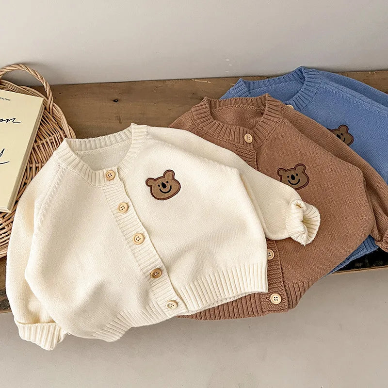 Cardigan Infantil Tricô Ursinho