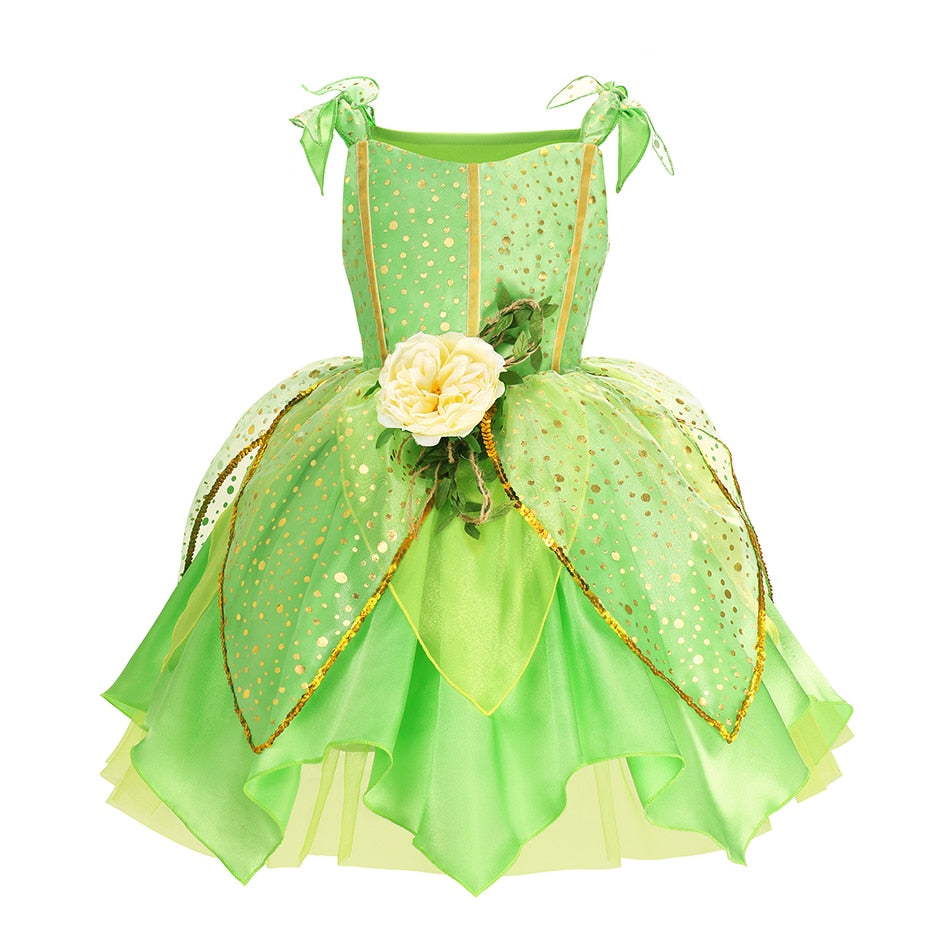 Vestido de Festa Infantil Tinkerbell