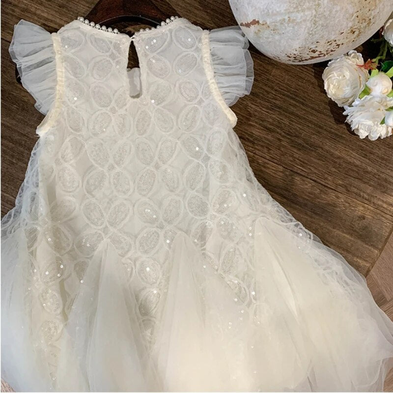 Vestido Infantil Lantejoulas Brilhante