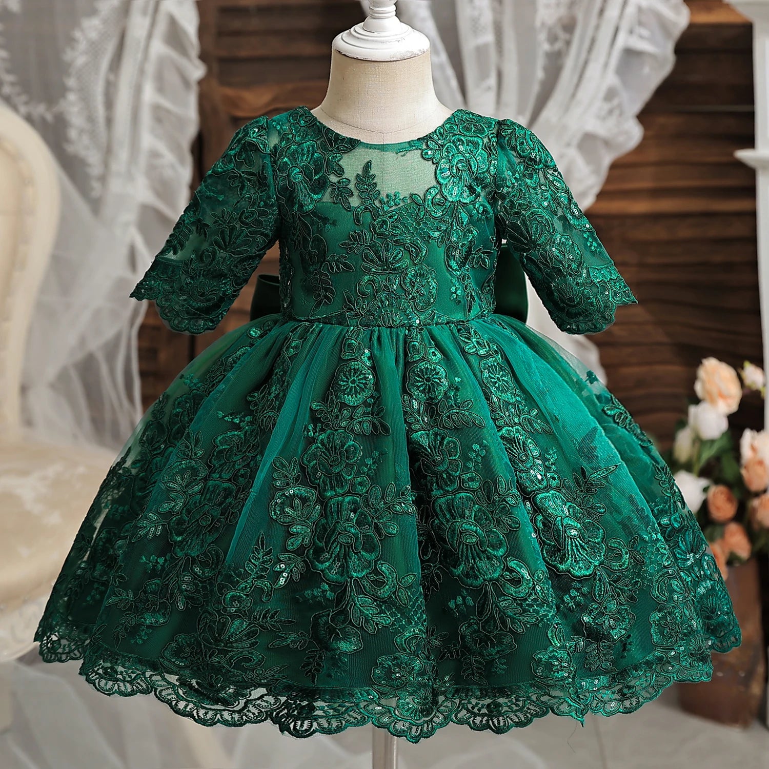 Vestido Infantil De Festa Bordado