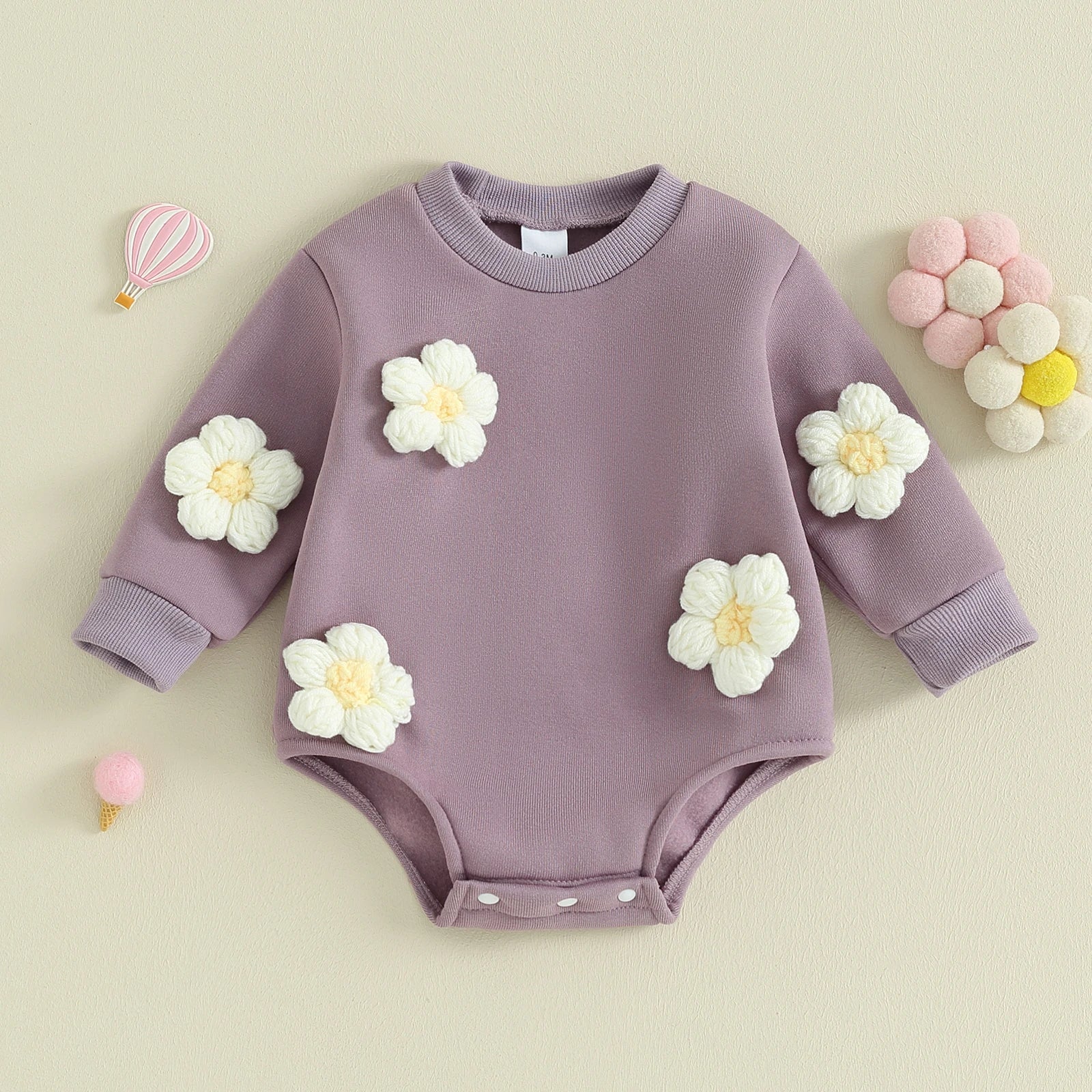 Body Infantil Feminino Florzinhas 3 D