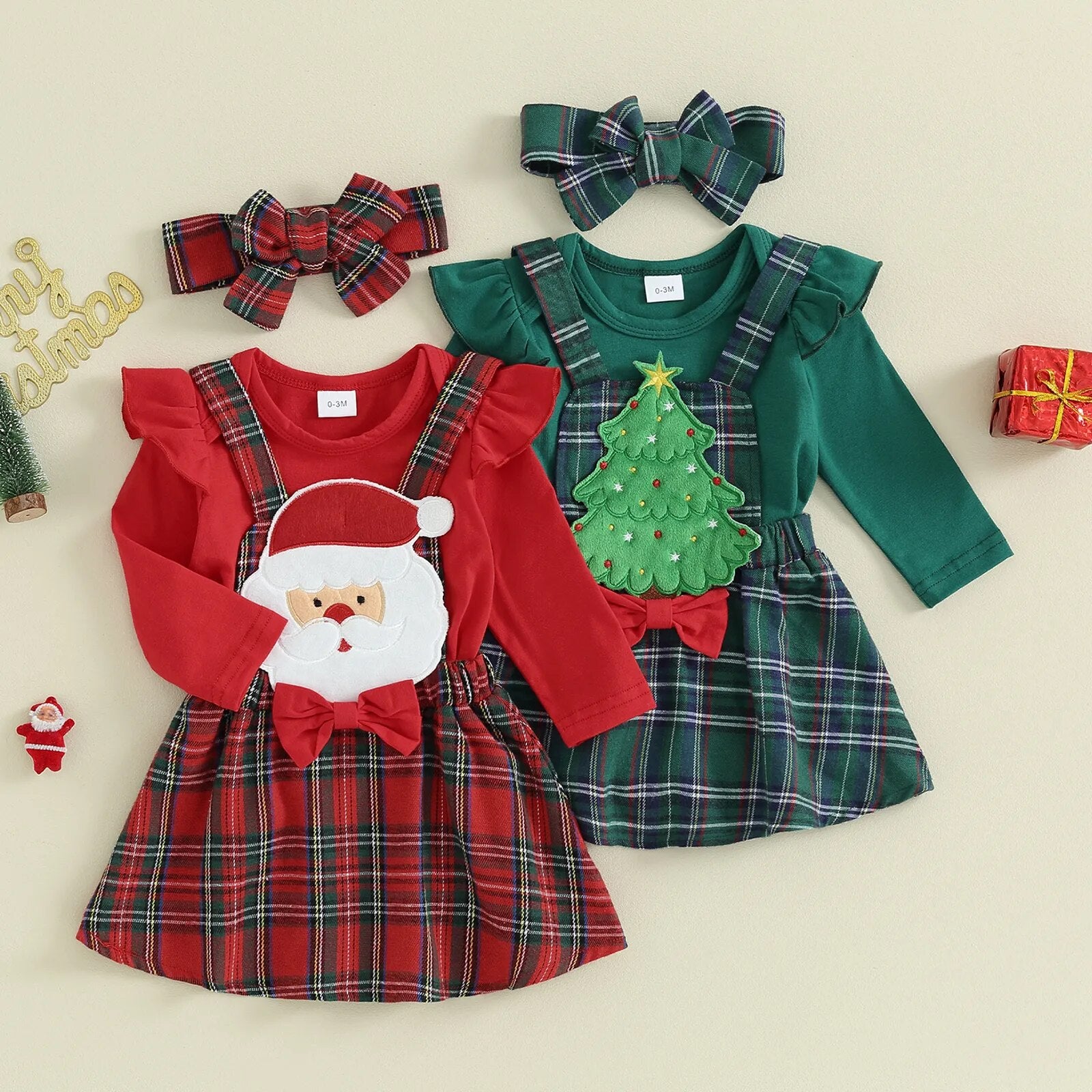 Conjunto Infantil Xadrez Natal + Faixa