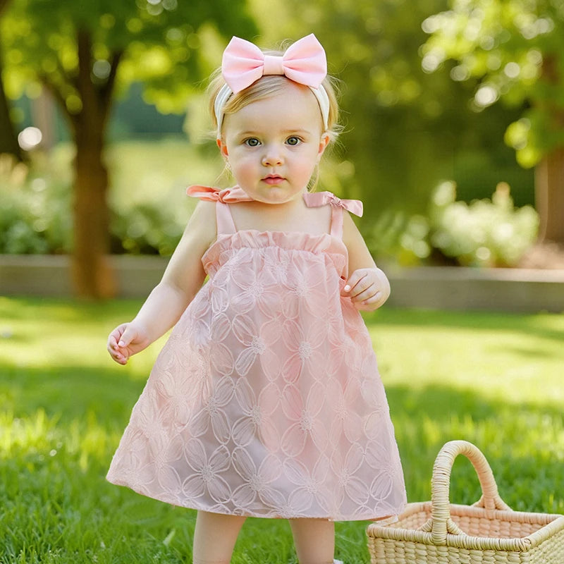 Vestido Infantil Floral Alcinha