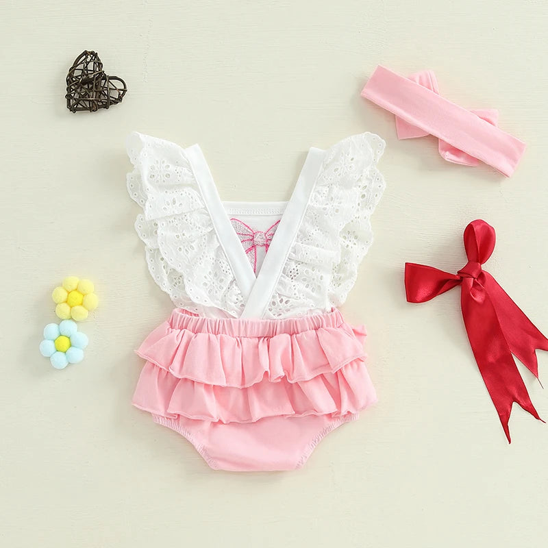 Body Infantil Infantil Feminino Renda Lacinhos