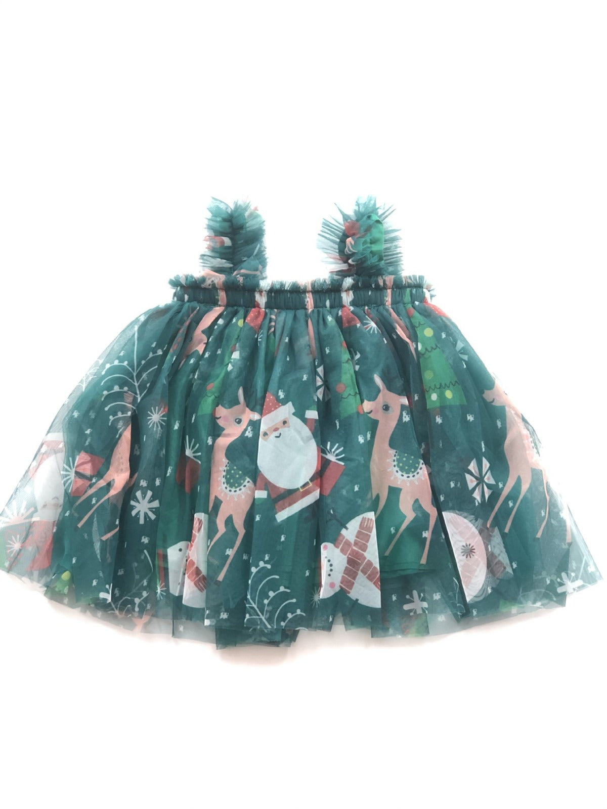 Vestido Infantil Natal Tule