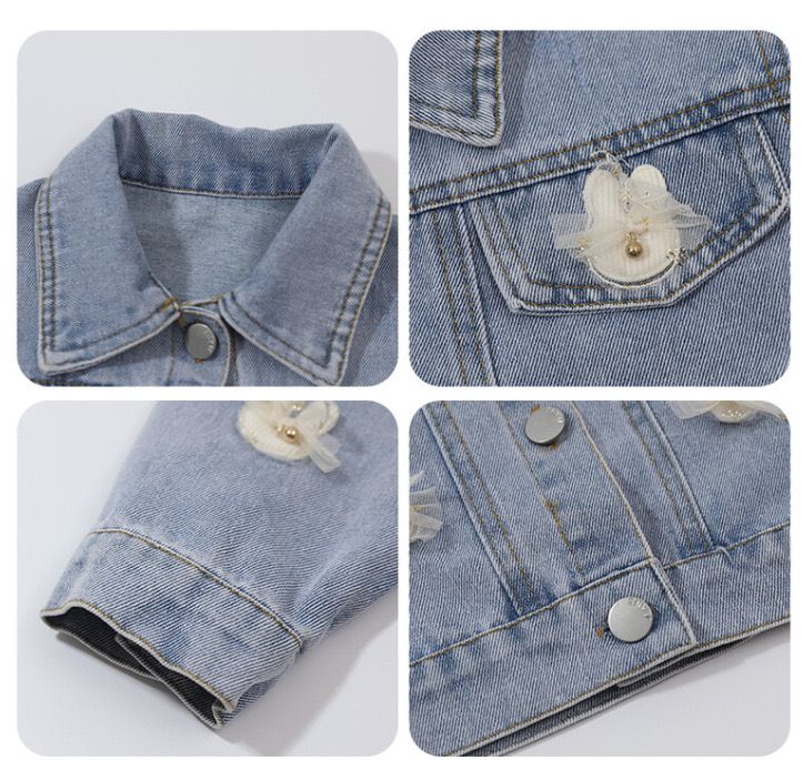 Jaqueta Infantil Jeans Laçinho