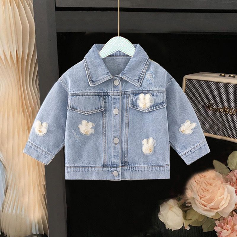 Jaqueta Infantil Jeans Laçinho