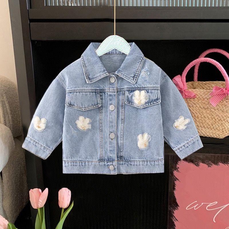 Jaqueta Infantil Jeans Laçinho