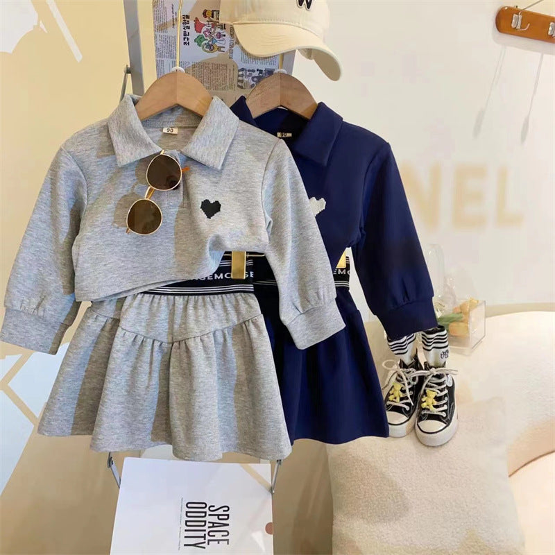 Conjunto Infantil Feminino Polo Coraçãozinho